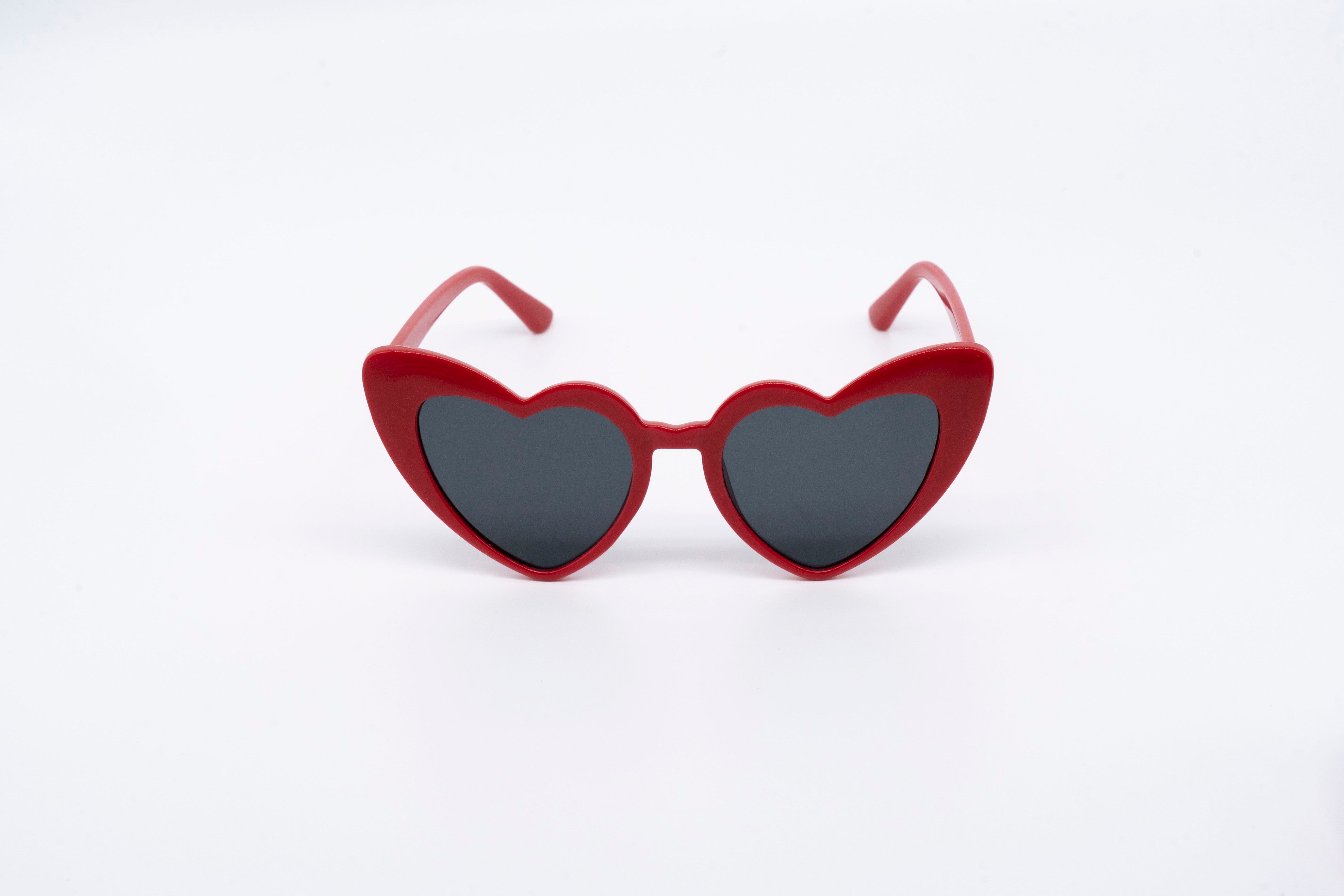 Ysl red best sale heart sunglasses